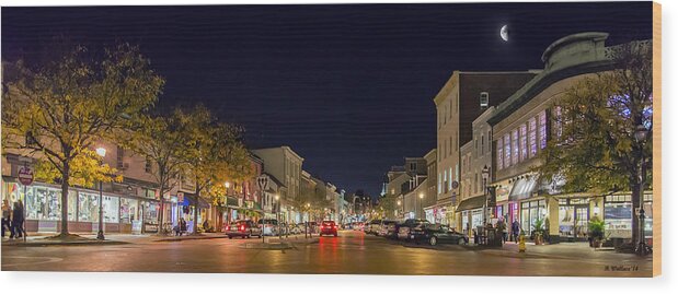 2d Wood Print featuring the photograph Historic Annapolis - Pano by Brian Wallace