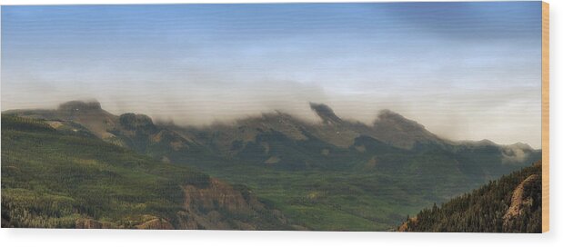 Colorado Wood Print featuring the photograph San Juan Mountian Range by Max Mullins