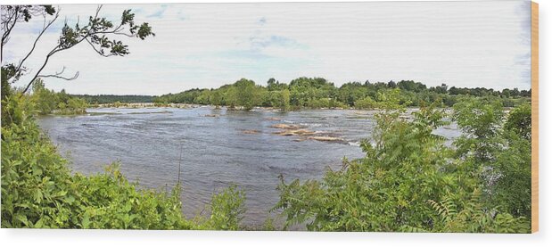 8713 Wood Print featuring the photograph The James River by Gordon Elwell