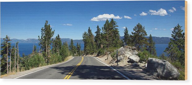 Lake Wood Print featuring the photograph Lake Tahoe by Jeff Lowe