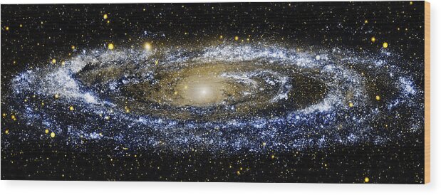 Andromeda Galaxy Wood Print featuring the photograph Andromeda Galaxy enhanced by Weston Westmoreland
