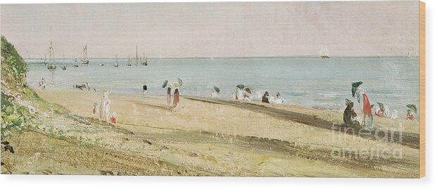 Constable Wood Print featuring the painting Brighton Beach  Detail by John Constable