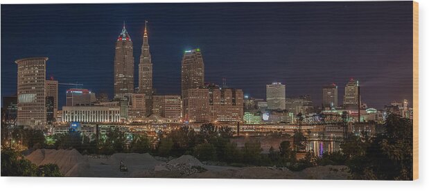 Landscapes Wood Print featuring the photograph Cleveland by Frank Cramer