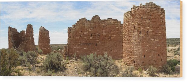Hovenweep Wood Print featuring the photograph Hovenweep by K Bradley Washburn