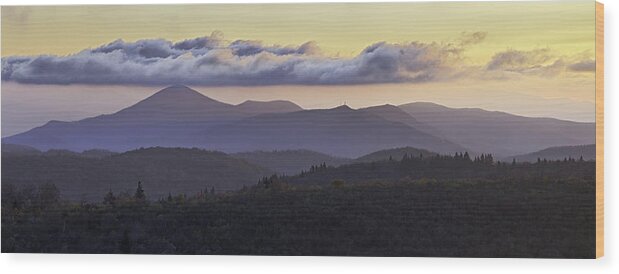 Pisgah Wood Print featuring the photograph Morning on the Blue Ridge Parkway by Rob Travis