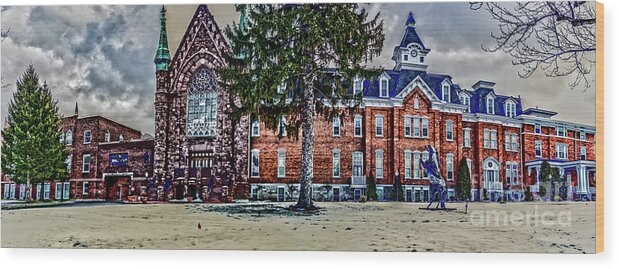 Sacred Heart Academy Wood Print featuring the photograph Prince Street by William Norton