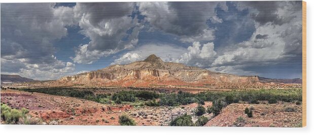 New Mexico Wood Print featuring the photograph Sombrero Rock by William Wetmore