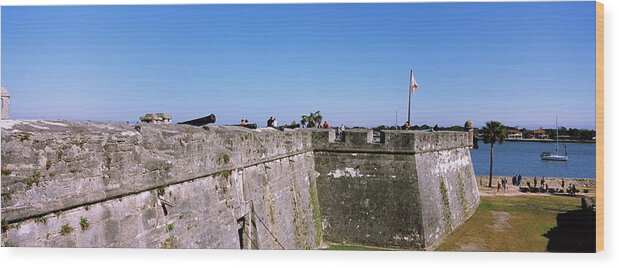 111901 Wood Print featuring the photograph Fort At The Seaside, Castillo De San #1 by Panoramic Images