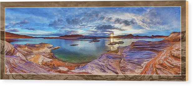 Artistic Rendering Wood Print featuring the photograph Sacred Rising B by ABeautifulSky Photography by Bill Caldwell