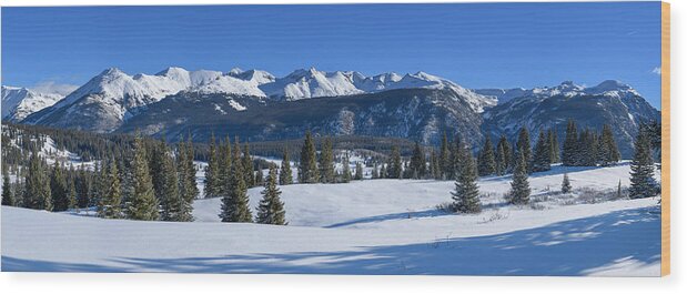 Snow Wood Print featuring the photograph Molas Pass by Darren White