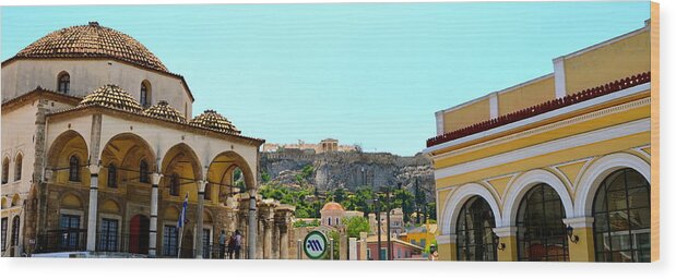 Greece Wood Print featuring the photograph Monastiraki - Athens by Corinne Rhode
