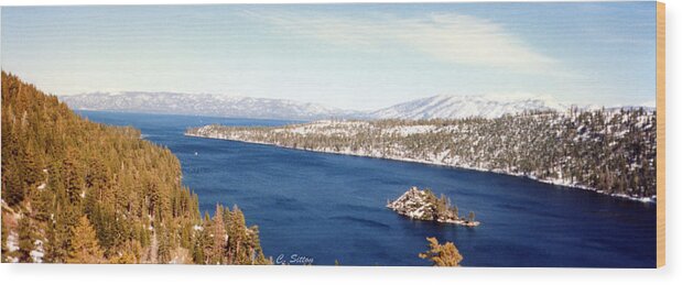 Emerald Bay Photographs Wood Print featuring the photograph Emerald Bay 2 by C Sitton