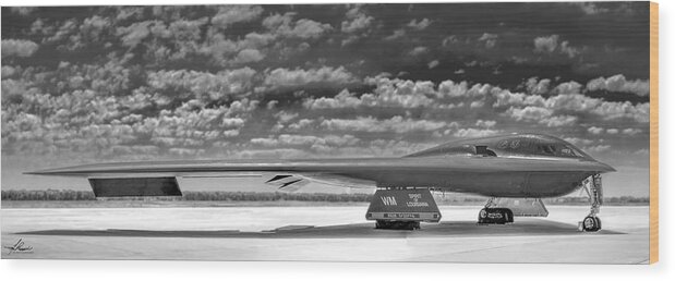 Aircraft Wood Print featuring the photograph B2 Spirit #1 by Phil And Karen Rispin