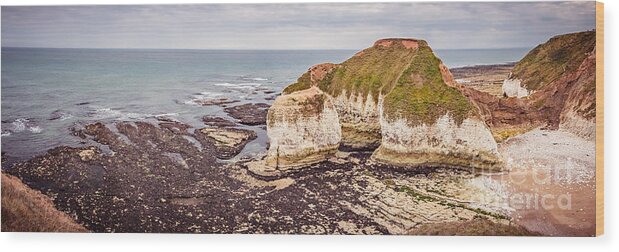 Cliffs Wood Print featuring the photograph Flamborough Head, North Yorkshire, UK #1 by Mariusz Talarek