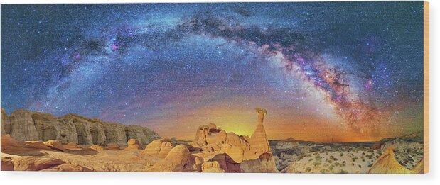 Astronomy Wood Print featuring the photograph The Toadstool by Ralf Rohner
