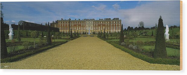 Photography Wood Print featuring the photograph Formal Garden In Front Of A Palace #6 by Panoramic Images