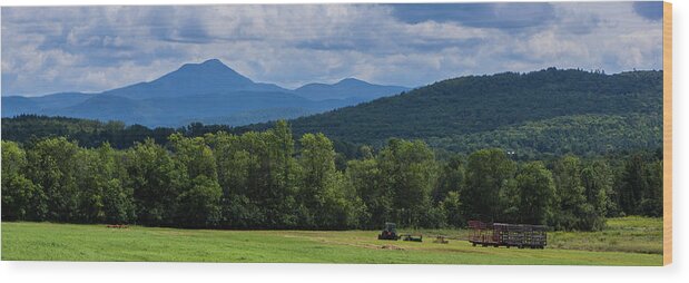 Mountains Wood Print featuring the photograph Camel's Hump Mountain, Vermont by Ann Moore