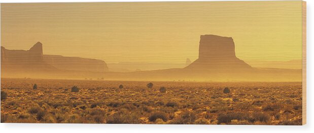 Absence Wood Print featuring the photograph Monument Valley by Alan Copson