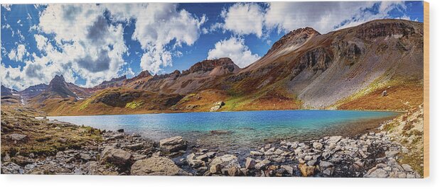 Ice Lake Wood Print featuring the photograph Ice Lake Panorama by Bradley Morris
