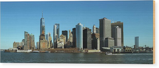 Newyork Wood Print featuring the photograph New York Skyline by Jody Lane