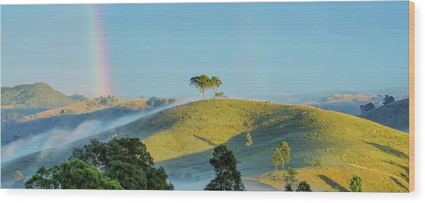 Az Jackson Wood Print featuring the photograph Rainbow Mountain by Az Jackson