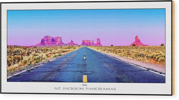 Monument Valley Wood Print featuring the photograph Freedom Poster Print by Az Jackson