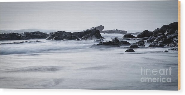 Ocean Wood Print featuring the photograph Rocky Coastline by Bruce Block