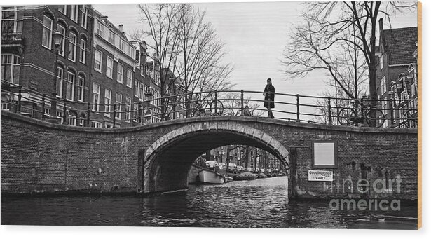 Amsterdam Wood Print featuring the photograph OverPass by Eric Wiles