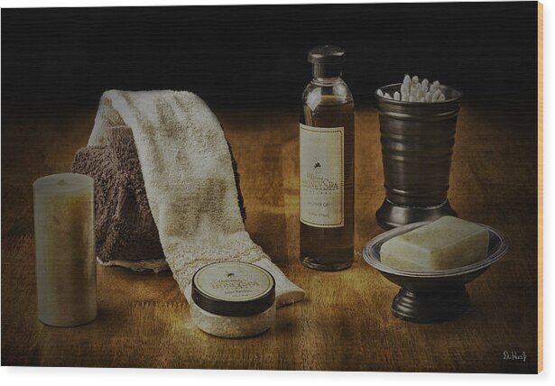 Bath Wood Print featuring the photograph Pampering by Don Hoekwater Photography