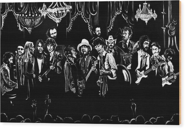 The Last Waltz Wood Print featuring the painting The Last Waltz by Melissa O Brien