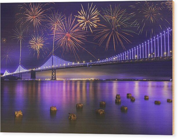 Bay Wood Print featuring the photograph Celebration on the Bay by Don Hoekwater Photography