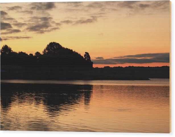 Sunrise Wood Print featuring the photograph Getting Brighter by Catie Canetti