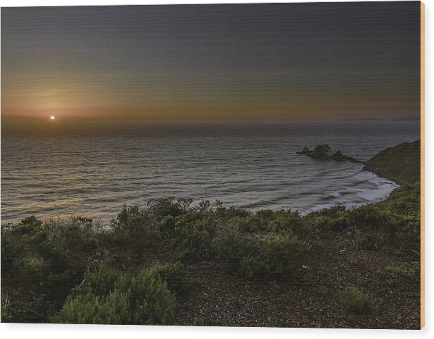 Devils Slide Wood Print featuring the photograph Devil's Slide at Sunset by Don Hoekwater Photography