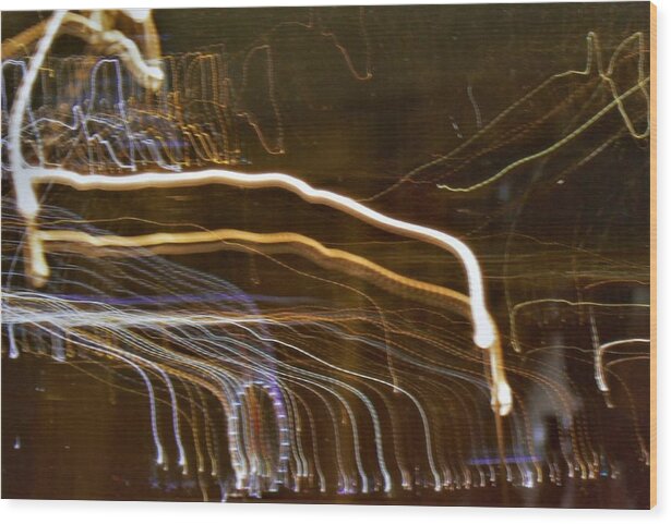 Delorys Welch Tyson Artist Wood Print featuring the photograph Monaco At Night by Delorys Tyson