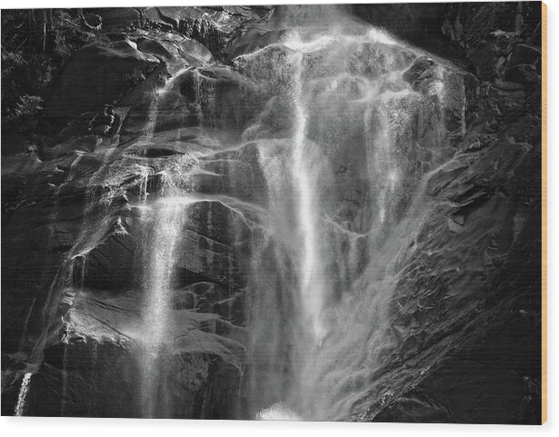 Water Fall Wood Print featuring the photograph Water Fall by Eric Wiles