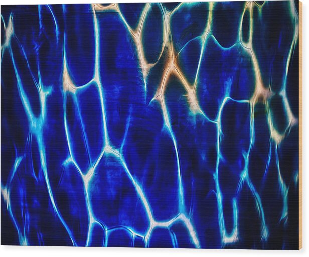 Molten Wood Print featuring the photograph Blue Lava by Omaste Witkowski