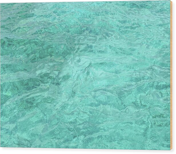 Yucatan Peninsula Wood Print featuring the photograph Gentle Turquoise Waters of the Caribbean Sea by Dan Podsobinski