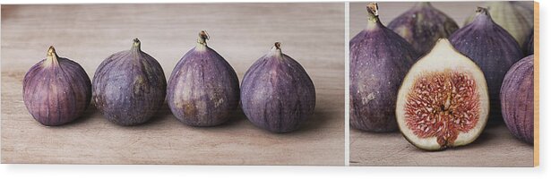 Panorama Wood Print featuring the photograph Figs by Nailia Schwarz
