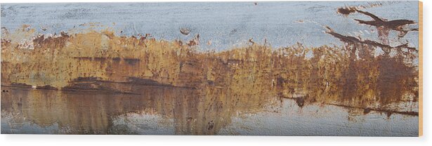 Industrial Wood Print featuring the photograph Geese Flying In by Jani Freimann