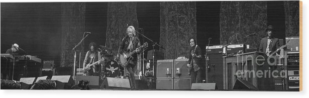 Tom Petty And The Heartbreakers Wood Print featuring the photograph Tom Petty and the Heartbreakers #50 by David Oppenheimer