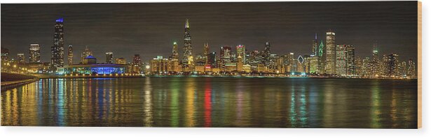 Chicago Wood Print featuring the photograph Chicago Skyline by Brad Boland