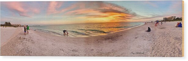 Florida Wood Print featuring the photograph Sunset - Longboat Key by Gary F Richards