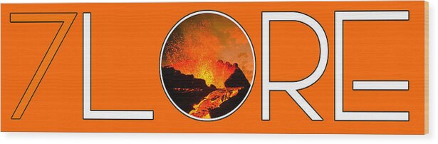  Wood Print featuring the painting Fire #1 by John Gholson