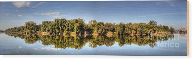 Rva Wood Print featuring the digital art South of the James by Kelvin Booker