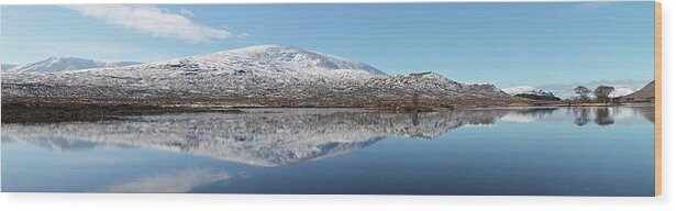 Loch Droma Wood Print featuring the photograph Loch Droma Panorama by Grant Glendinning
