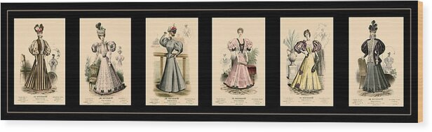 Victorian Fashion Wood Print featuring the photograph Victorian Fashion 3 by Andrew Fare