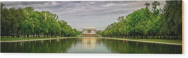 Clouds Wood Print featuring the photograph Our National Mall 2 by Bill Chizek