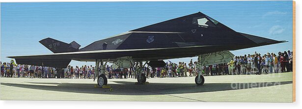 F-117 Wood Print featuring the photograph Nighthawk by Jon Munson II
