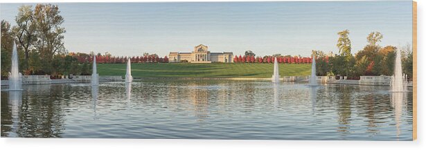Forest Park Wood Print featuring the photograph Grand Basin in Autumn by Scott Rackers