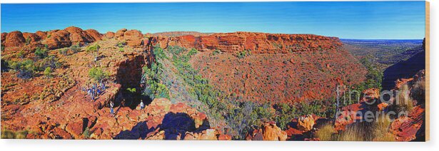 Kings Canyon Central Australia Outback Australian Landscape Wood Print featuring the photograph Kings Canyon Central Australia by Bill Robinson